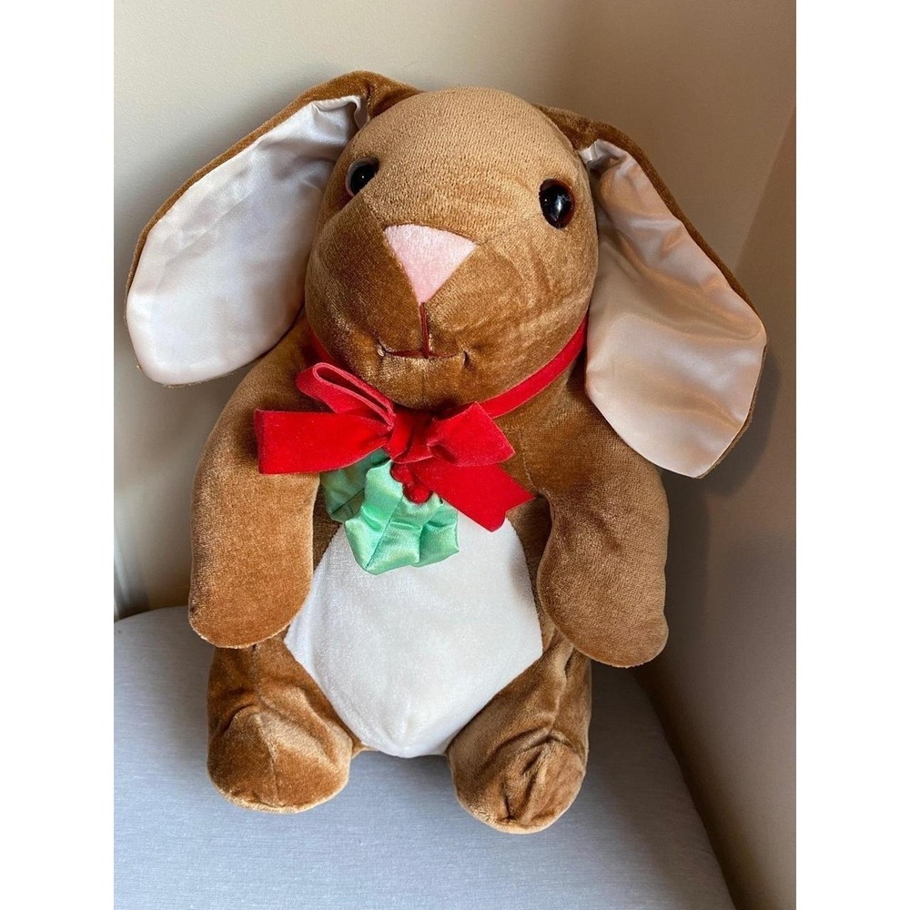Rabbit Ears 1985 Davis Jorgensen Plush Target Velveteen Vintage Bunny s3